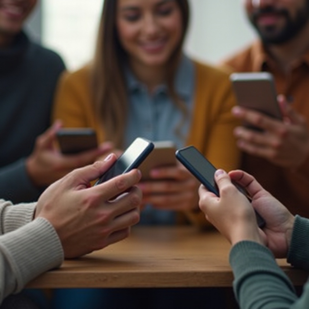 رسالة جماعية على الآيفون مع الأندرويد