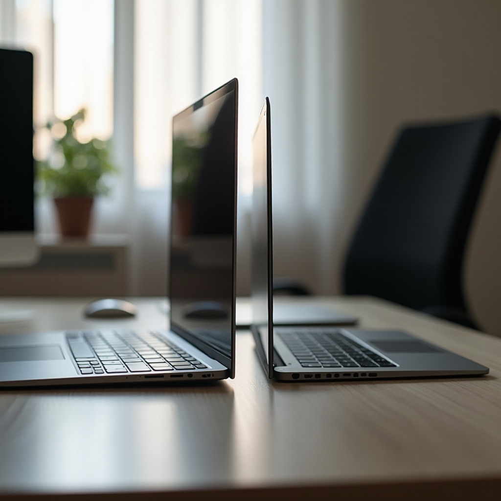 لابتوب 14 بوصة مقابل 15 بوصة